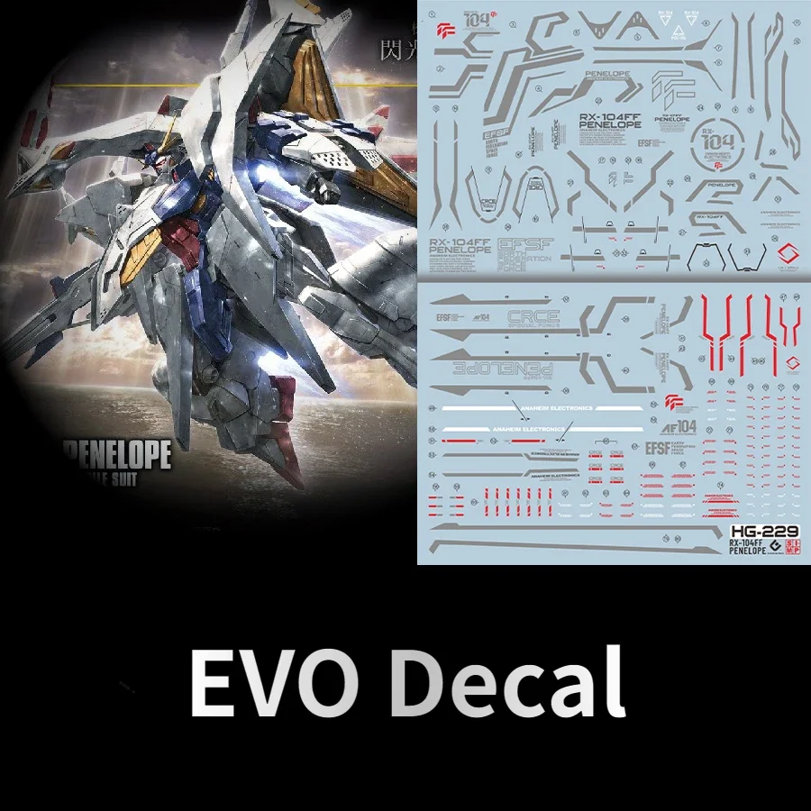 EVO Decal HG-229 for RX-104FF Penelope Minovsky Fl..