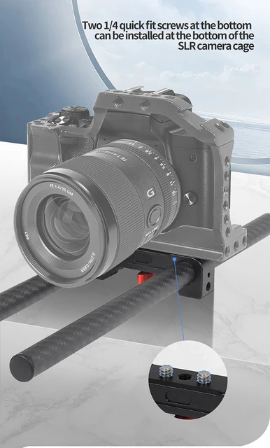 Impugnatura Per Fotocamera Con Morsetto Da 15mm - Per DSLR, Spalla Rig, Video | Grip In Alluminio E Gomma