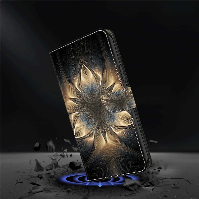 Premium 3D Flip Leather Magnetic Wallet Case