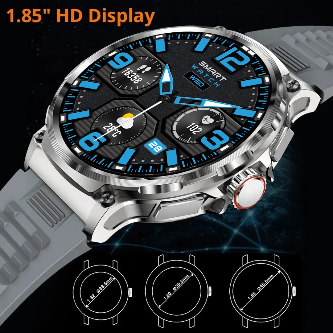 HD  ȭ GPS  Ʈġ,  710 Mah 뷮 ͸, IP68   ƮϽ ġ, 1.85 ġ