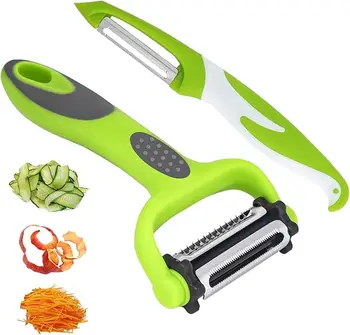 3 in 1 Rotary Peeler Fruit Vegetables Cabbage Graters Salad Carrot Potato Slicer Kitchen Multifunction Grate Peeler
