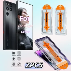 Premium Tempered Glass Screen Protector - 9H Hardness, HD Clear, Anti - Fingerprint - 2 Pack for ZTE nubia RedMagic 9 Pro+