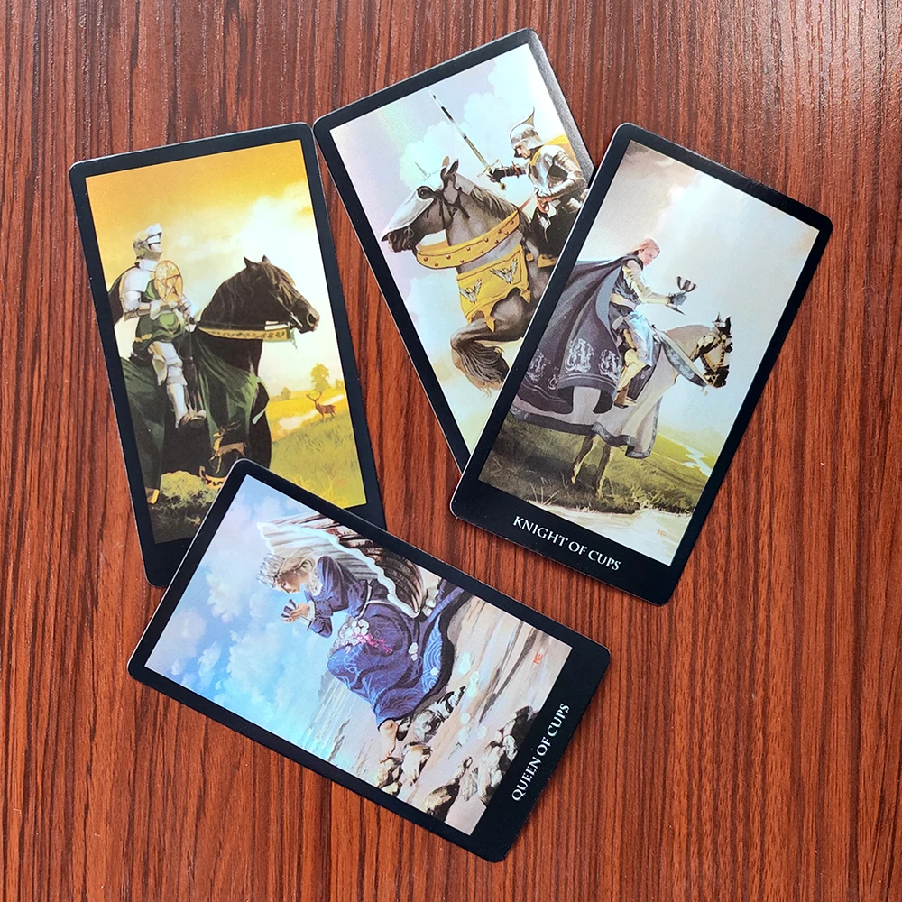 Witches Divination Tarot Cards Set of 78 Surface Laser Cards with English PDF Book for Beginners (English Edition) 4