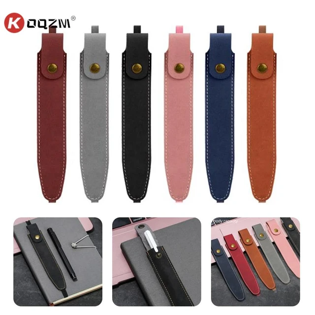 3 Stück Vintage Pu Leder Feder mäppchen Buch Notebook elastische Gummiband  Schnalle Stift Clip tragbare leichte Laptop Stift halter - AliExpress