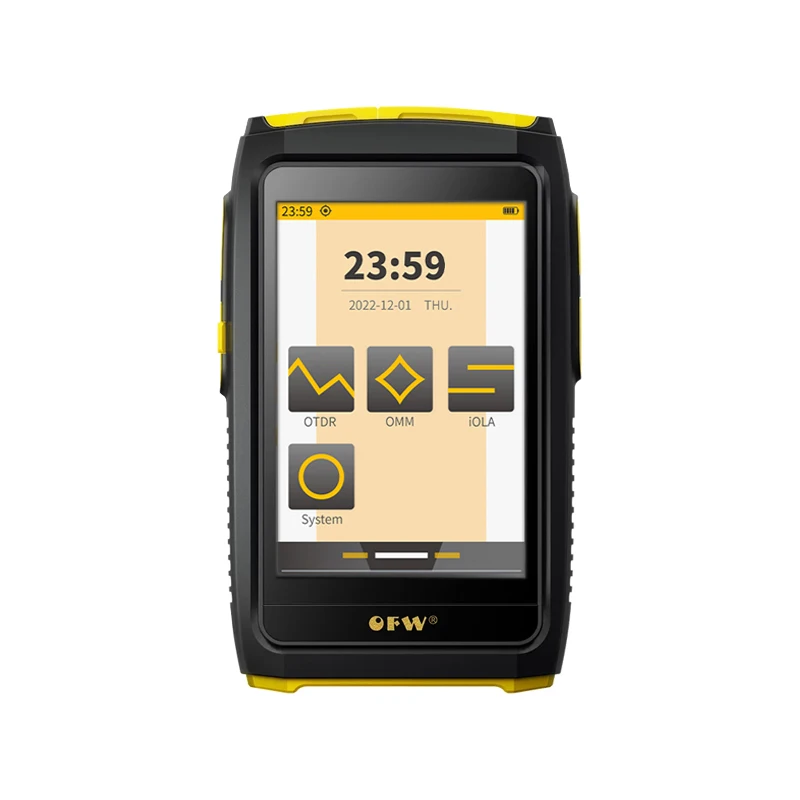 Mini OTDR Fiber Optic Reflectometer, Touch Screen Tester, OPM VFL OLS for 80km Fiber Ethernet Tester, 1550nm 20dB