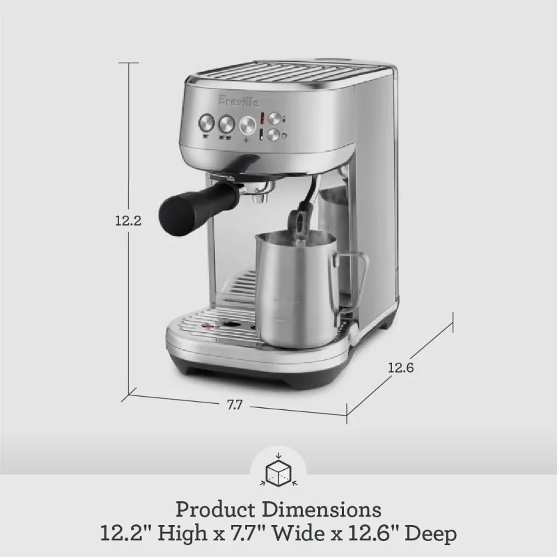Espresso Machine with Auto Milk Frother, Seconds Heat Up, Cappuccino & Latte Machine for Home,Brushed Stainless Steel 2