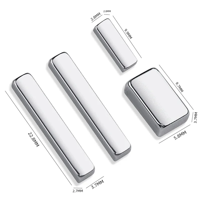 Bar Magnet Nail UV Gel Strip Magnetic Rod French Cat Eye Nail Polish Magnetic Attraction Magnets Set 4pcs Manicure Salon Tool cat eye nail tool magnetic nail art tools magnetic nail tools nail care tools