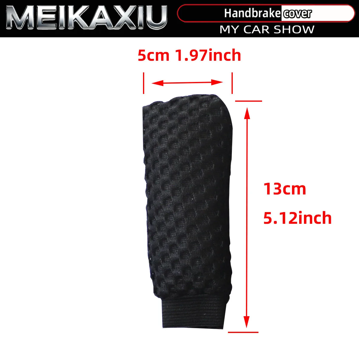 A 3D breathable fabric car handbrake grip cover, handle cover, handle sleeve, car decorative item, all-year-round.