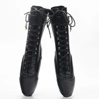 Extreme  7'' High Heel Stiletto Fetish Cosplay Style Ankle Ballet Boots - Image 6