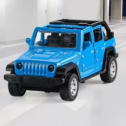 1/24 Range Rover Defender Diecast Toy Car with Sound and Light (Blue)
