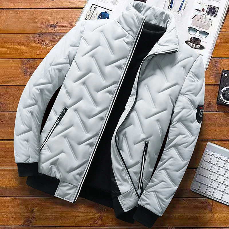 Men's Jacket Stand Collar Parka Winter Down jacket Thick and Warm Jackets men business leisure coat Street Wear