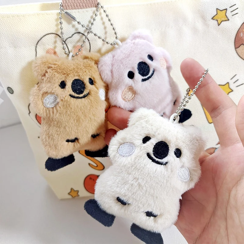 Carino Soffice Peluche Koala Portachiavi Giocattolo Peluche Koala Bambola Portachiavi Zaino Borsa Ciondolo Ragazza Regali