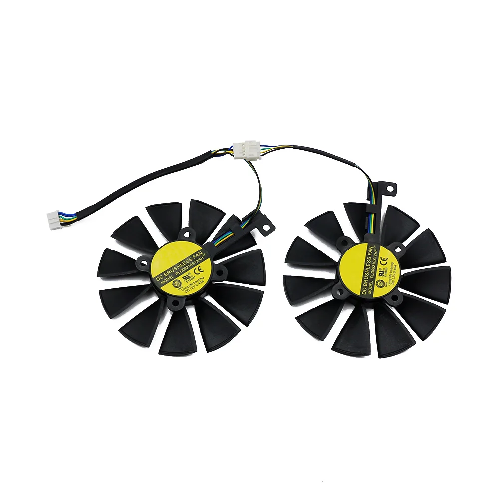 Ventoinha Cooler para Asus Dual Series Placas Gráficas Pld09210s12hh Gtx1060 Gtx1070 Rx480 1070 1060 rx 480 470 570 87 mm - Imagem 6