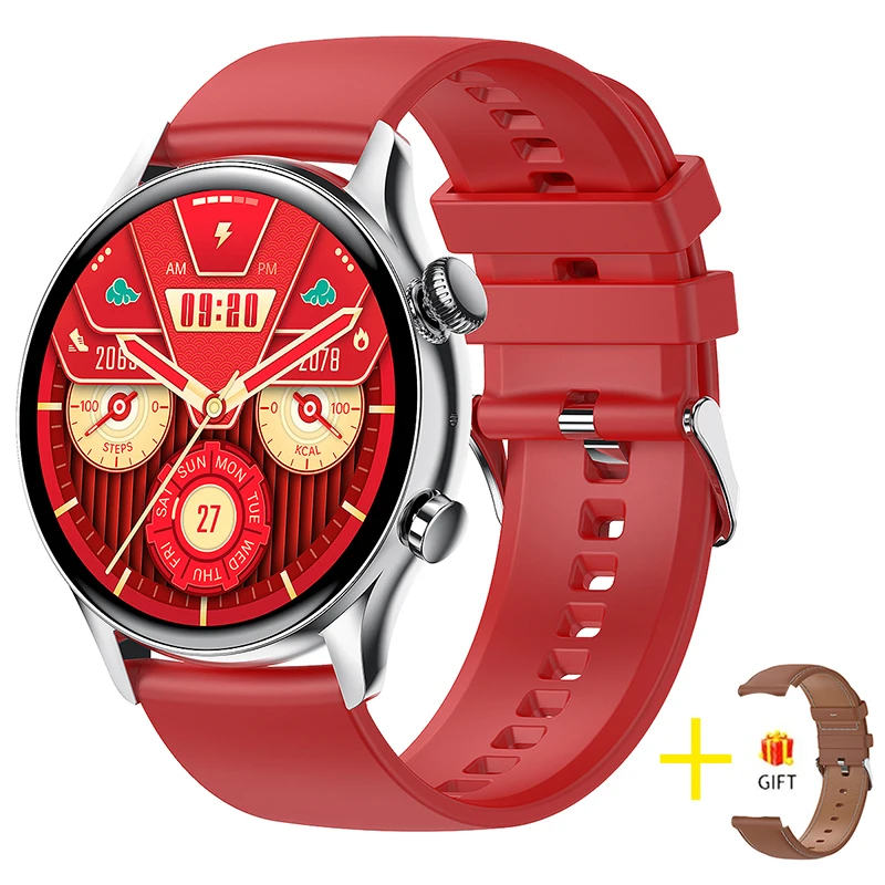 LIGE NFC Bluetooth Call Smartwatch Men 1.3 inch AMOLED 360*360 Screen Support Always On Display New Smart Watch Password Unlock 