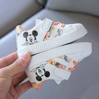 Disney-Chaussures décontractées blanches pour bébés garçons et filles, chaussures de marche pour tout-petits, chaussures de sport pour enfants, souris de rencontre pour enfants, marque, taille 25 3