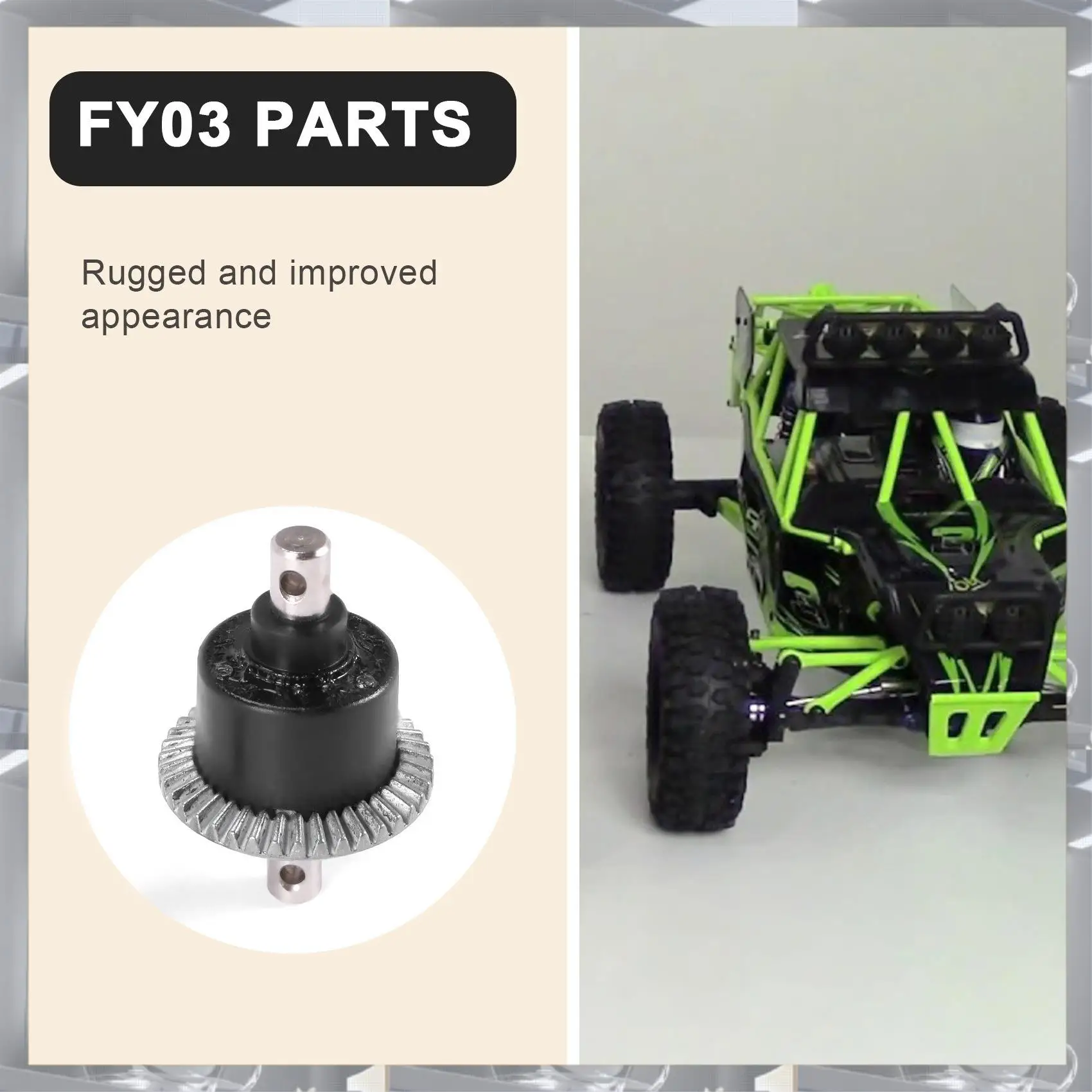 Différentiel RC Feiyue FY01 FY02 FY03 1/12 - Pièce de rechange noir