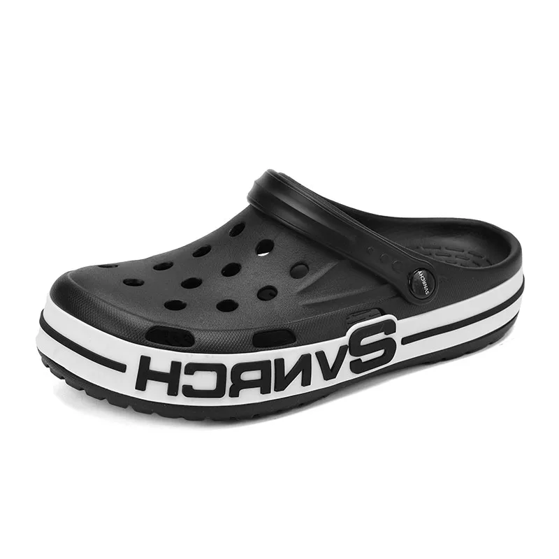 Men Summer Sandals Perforated Soft Soles Wear-resistant Wrapped Anti slip Beach
