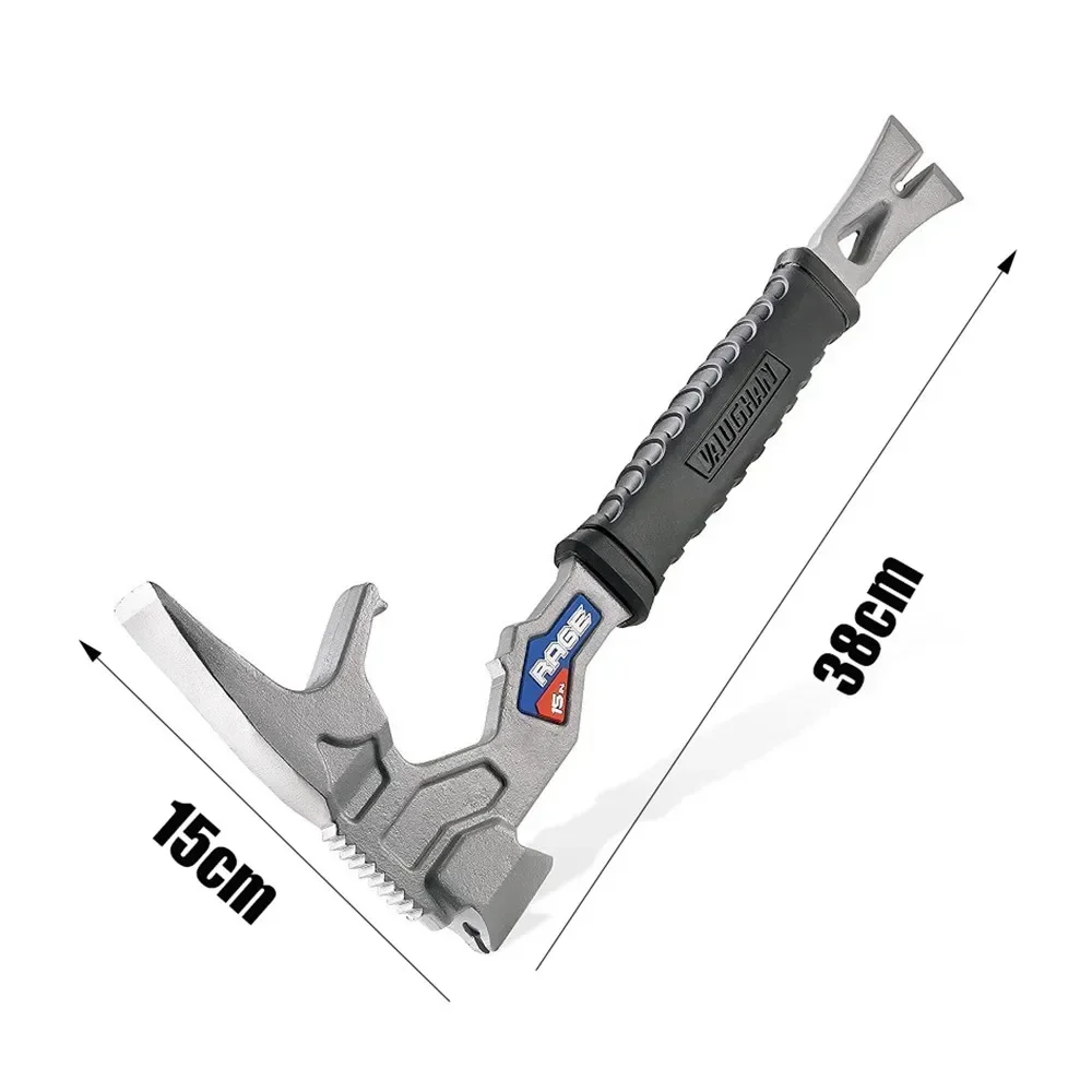 NEW Outdoor Hammer with Crowbar Fire Rescue Multifunctional Tool Demolition Tool Hammer Hand Tool 6