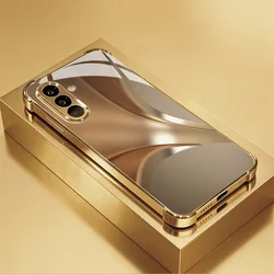 Gilded Iridescent Mirror - Pattern Design Glass Phone Case - Galaxy A35 5G (Z1)