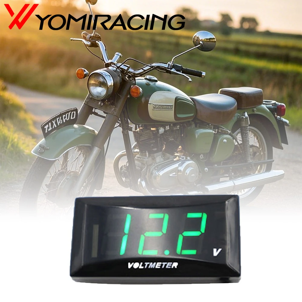 12V For Car Motorcycle Universa Mini LED Display Digital Voltmeter Panel Volt Voltage Meter Tester Reverse Connection Protection