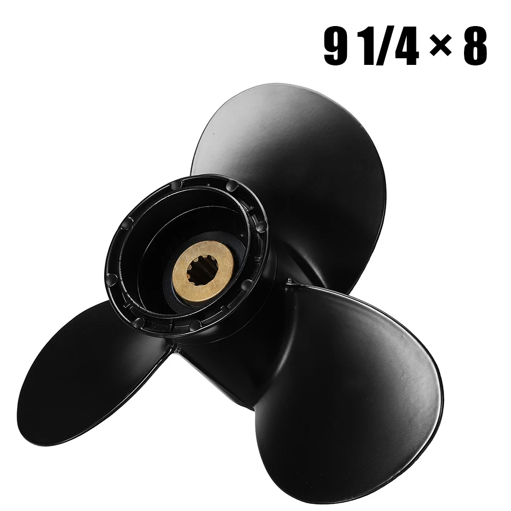 

58100-91D00-019 Propeller 9 1/4x8 Fit Suzuki Outboard Motor Engine DF9.9A DF8A DT15C DF15 DF9.9 DT15 DT9.9 10 Tooth Spline RH