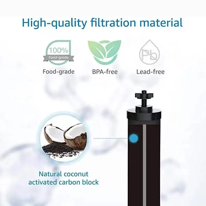 BB9-2 & PF-2 Black Purifying Elements Water Filter Water Filter Replacement Cartridge for Home Travel and Outdoor Activities water purifier filter