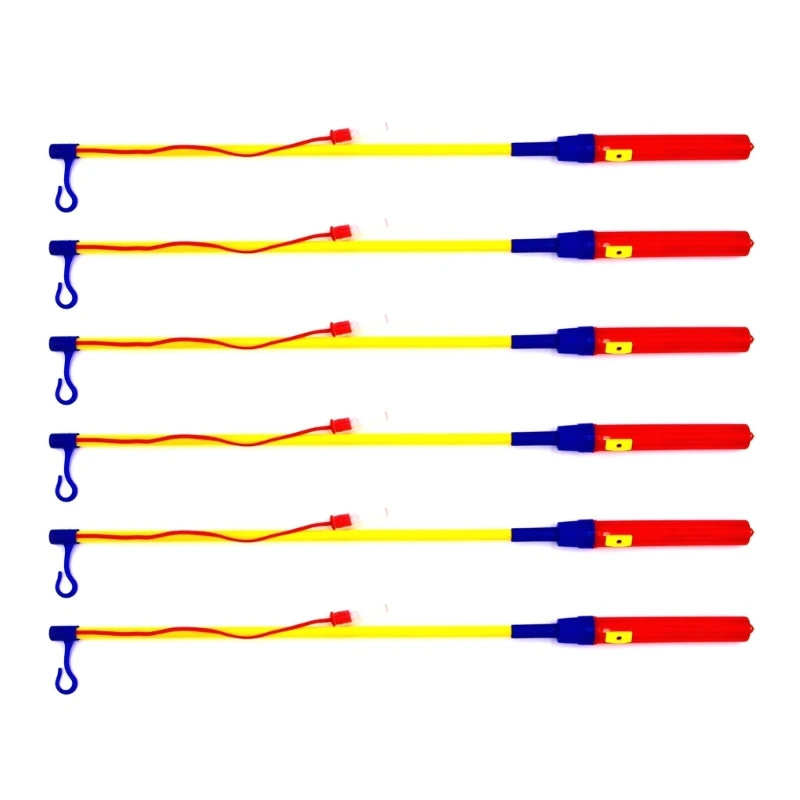 

6PCS Lanterns Stick LED Rod Halloween Plastic Poles Child Poles Hanging Outdoor Lights Party Light Lanterns Handle Stick