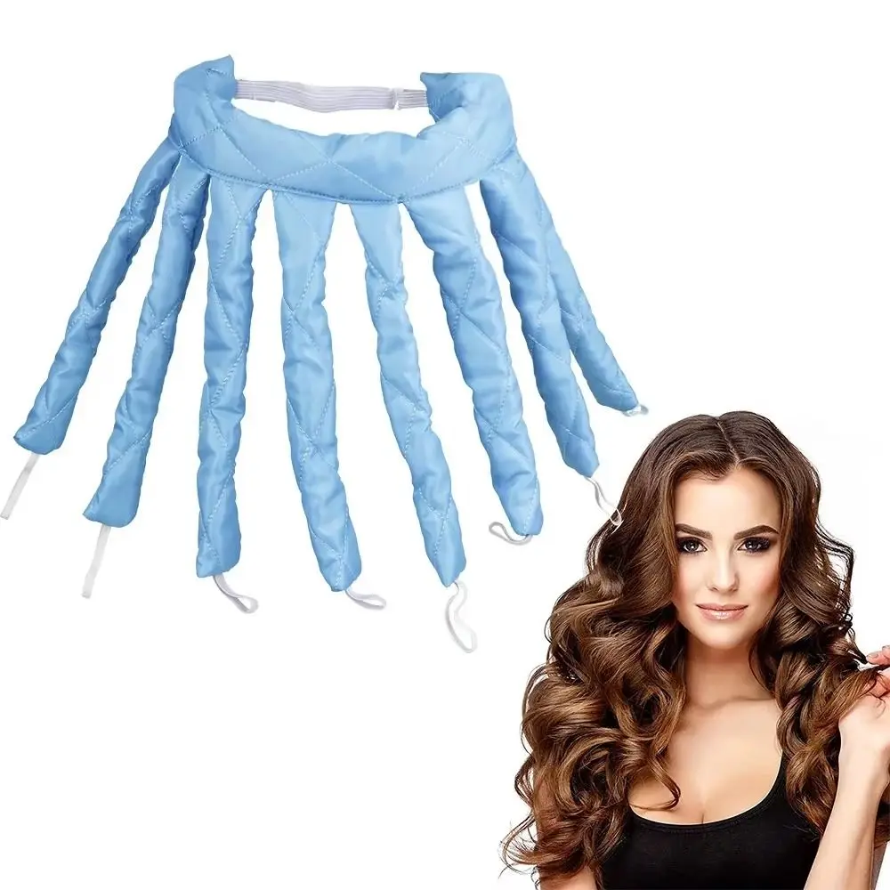 패션 무열 게으른 머리 경기자 문어 DIY 컬링 스틱 소프트 웨이브 컬 실크 리본 게으른 헤어 스타일링 도구