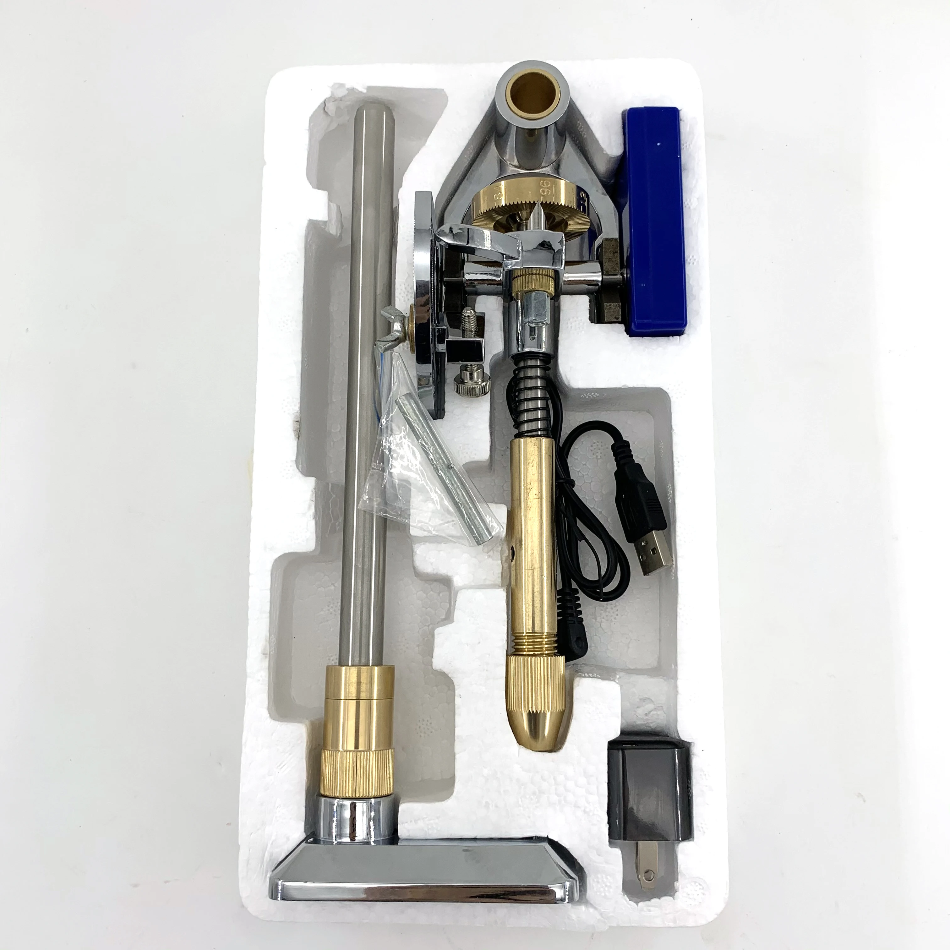 

Digital Gem Faceting Machine 96 120 index Scale Jewelry Angle Polisher for Jade Grinding Polishing gemstone faceting digital arm