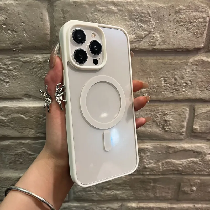 Sleek Transparent Magnetic Acrylic Hard Case