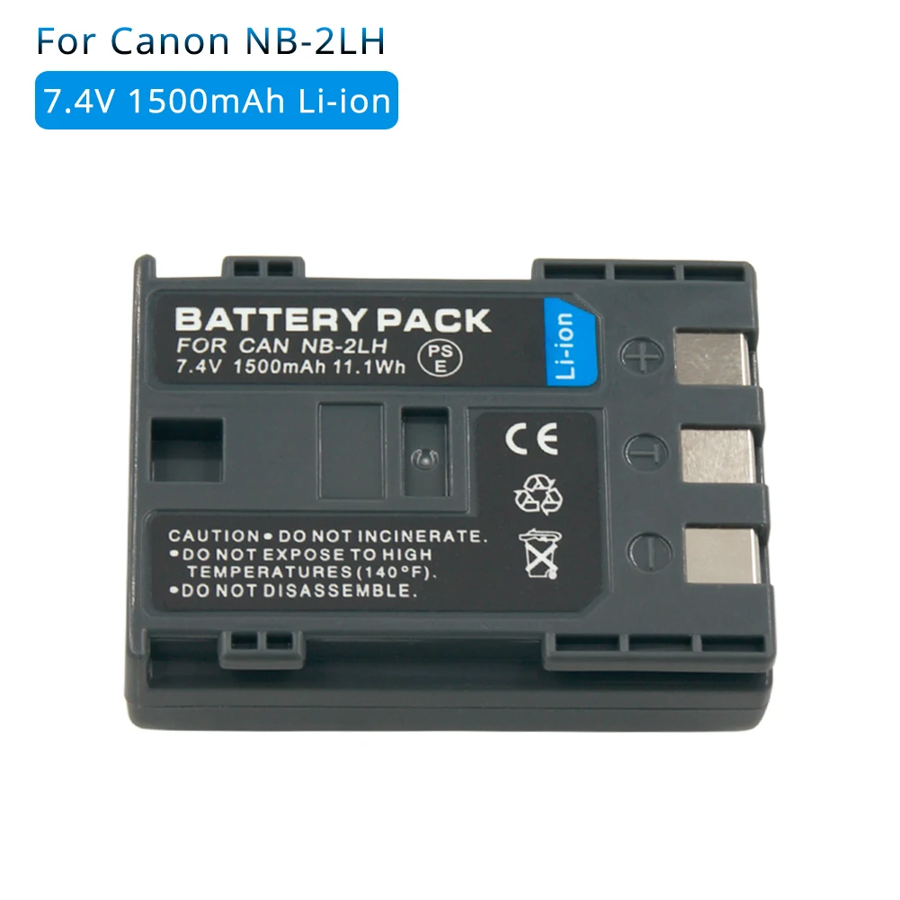 Nb-2L Nb-2Lh Nb2Lh 7.4V 1500Mah Batteria Ricaricabile Agli Ioni Di Litio Per Fotocamera Canon Powershot G9 S70 Eos 350D 400D Rebel Xti Nb2L