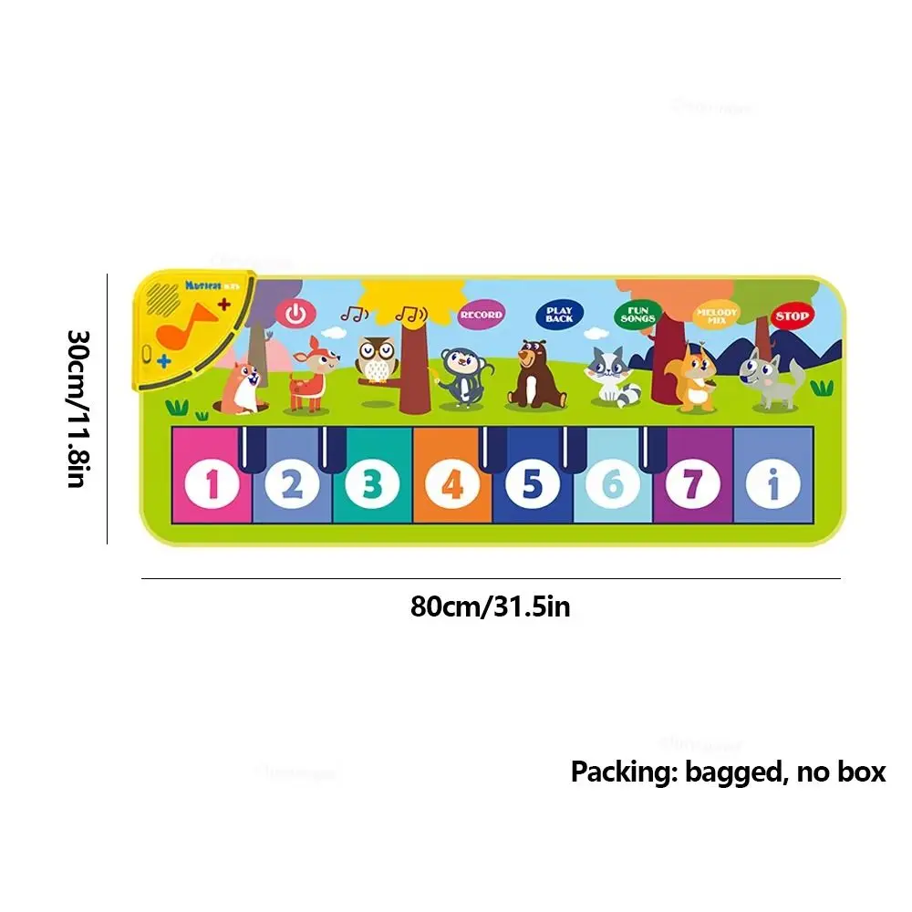 Early Education Musical Piano Mat Learning Music Multifunctional Floor Keyboard Dance Mat Electronic Organ Light
