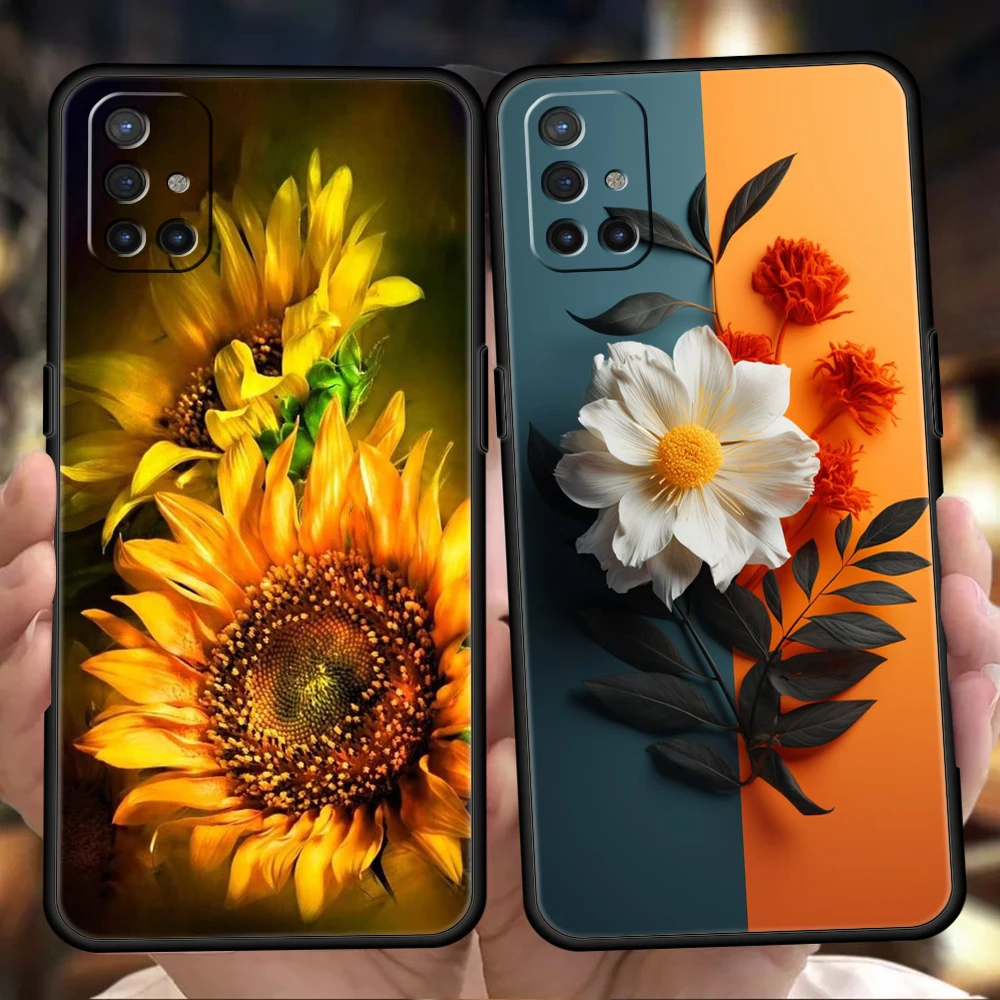 Sunflower Silicone Phone Case - Vibrant TPU Protective Cover