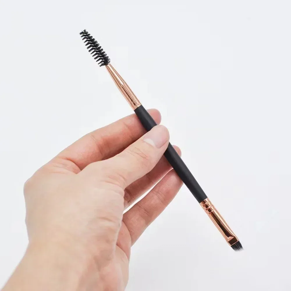 1pcs Two-headed Eyebrow Brush Spiral Diagonal Corner Makeup Brush Wood Handle Easy To Carry Beautiful Makeup Tools Beauty makeup brush set,makeup brush,makeup tool set,makeup tool