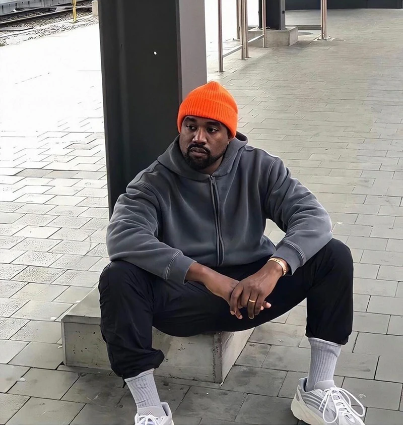 Oversize Kanye West Season 6 Hoodies Men Women High Quality Casual Pocket Zipper Solid Coat 2