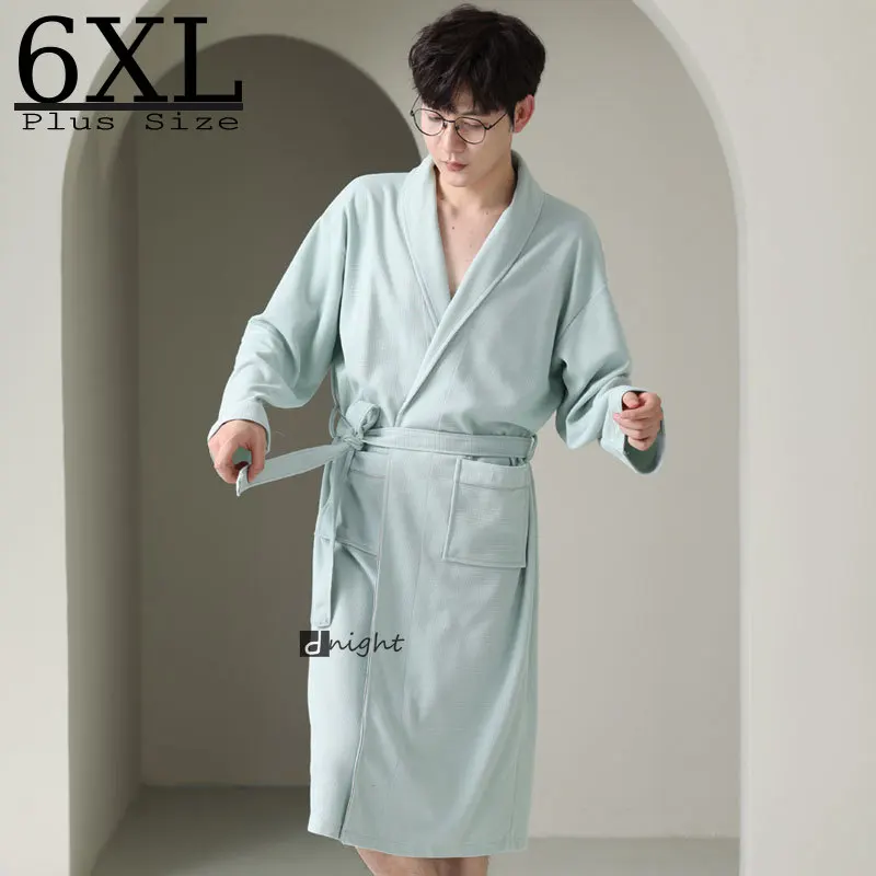 남성용 긴 소매 잠옷, 플러스 사이즈 잠옷, 잠옷, 목욕 가운, 뚱뚱한 라지 사이..