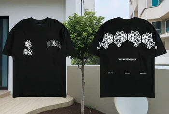 Darc Sport Wolves Gym T Shirts Oversized Workout Fitness Men Women Clothing Graphic DTG Print Darcs Fitness Casual Cotton Tops 1