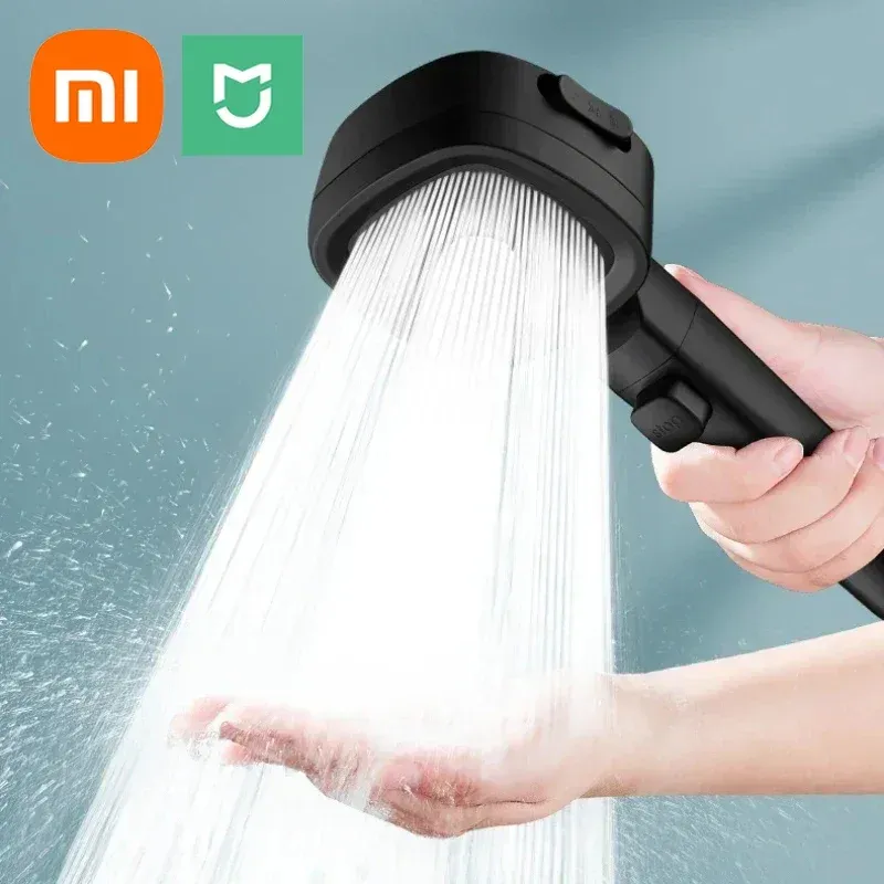 Xiaomi High Pressure Shower Head 3 Modes Adjustable Filter Shower Head Set New Smart Bathroom Shower Head Accessories Sprayer
