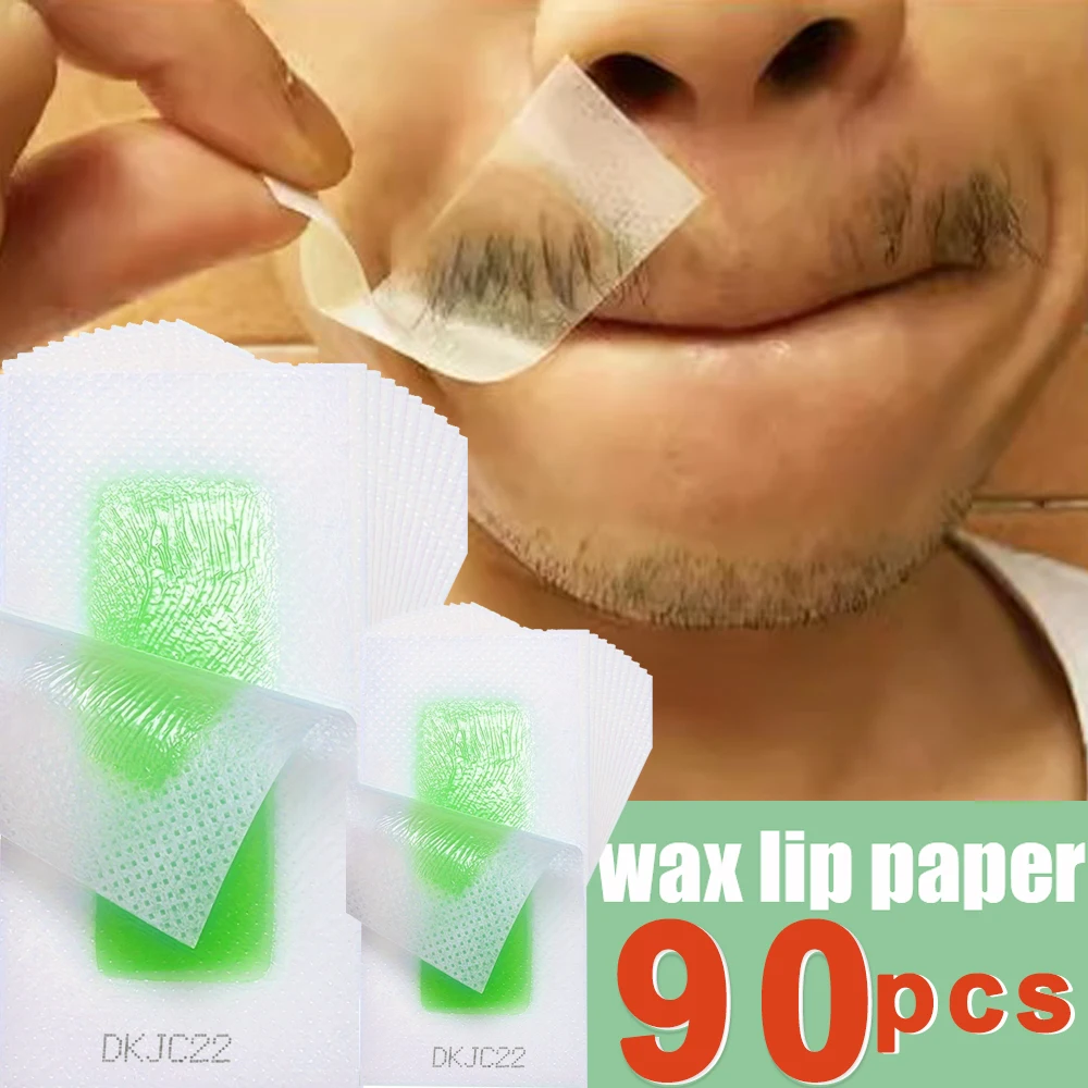 Natural Wax Lip Hair Removal Strips Kit Professional Hair Removal Wax Paper for Leg Body Face Efficient Waxing Strip Beauty Tool