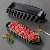 Rectangular Melamine Dinner Plate Home Thickened Food Tray Multifunctional Non-slip Hot Pot Side Dish Pan Kitchen Storage Tools 2
