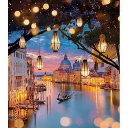 Customized Cityscape Painting Kit for Adults - DIY Hand-Painted Canvas Art Kit (R15)