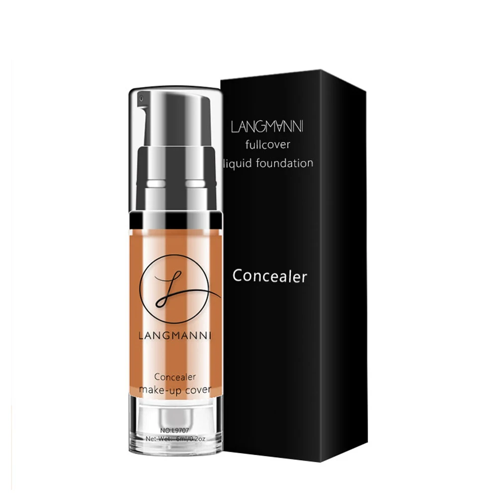 Langmanni Full Cover Concealer Bright Cream Lasting Contour Make Up Concealer Face Powder Waterproof Whitening Foundation TSLM1 face concealer,face concealer palette,color concealer,concealer cream,foundation concealer,face foundation