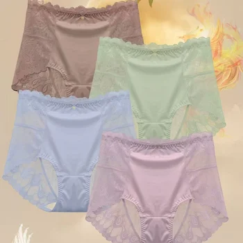 Intimo da donna Mutandine perizoma in pizzo trasparente Ultra sottile Traspirante Antibatterico Comfort per taglie fino a 100 kg