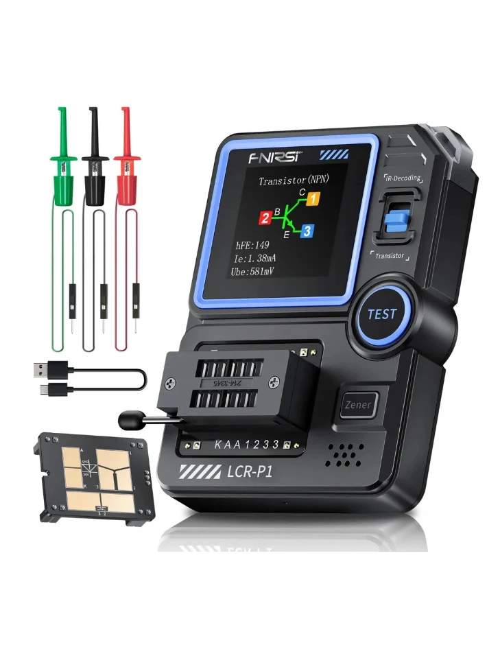 LCR-P1TransistorTesterDiodeTriodeTransistorCapacitanceMeterResistanceLCRESRMeterMultifunctionalTester