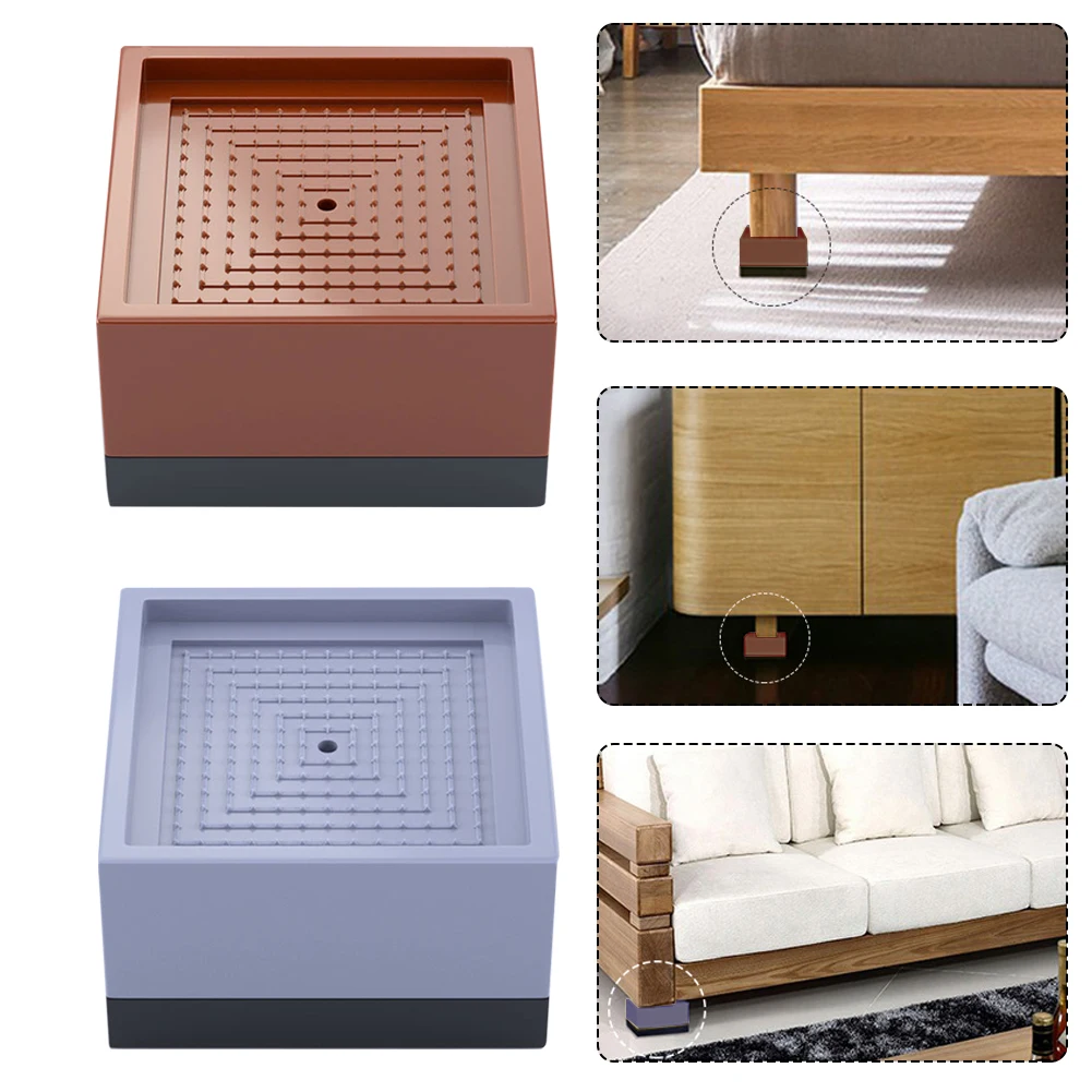 4pcs/pack Increase Height TPU Sofa Bed Universal Washing Machine Leg Refrigerator Non Slip Accessories Furniture Riser Pad | Мебель