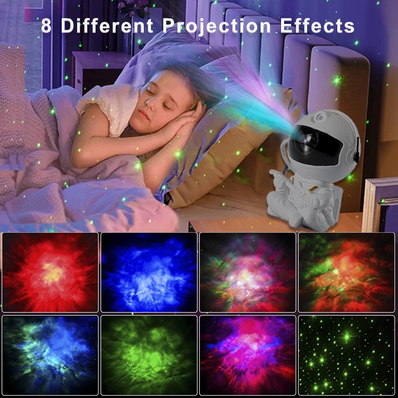 Mini Starry Sky Projector Astronaut Lamp Starry Night Light Wedding Room Decoration For Baby Bedroom  Children Birthday Gift