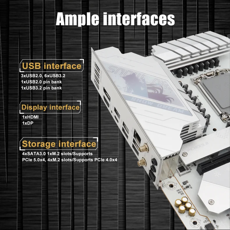 New JGINYUE Z890M Z890 chips Snow Dream M-ATX LGA1851 Ultra