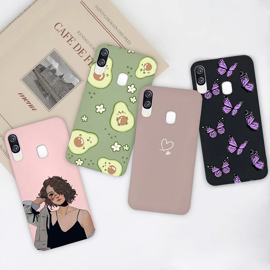 Per Samsung Galaxy A40 Custodie Per Telefoni Fashion Cute Girl Heart Case Cover Per Coque Samsung Galaxy A40 A 40 Sm-A405F 5.9 "Capa Funda