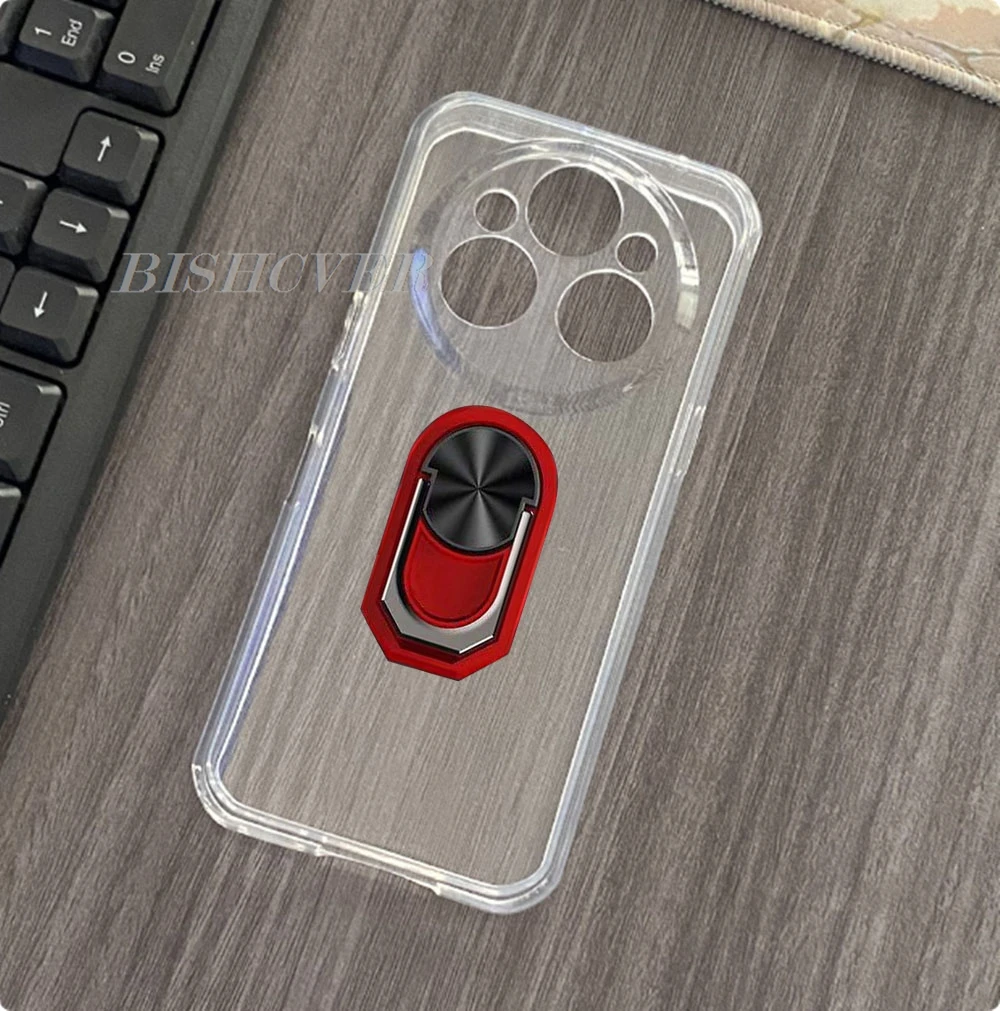 Enhanced Smartphone Protective Case with Back Ring Holder Bracket, TPU Soft Silicone Cover, 6.6 Display Compatibility, Ultra Series