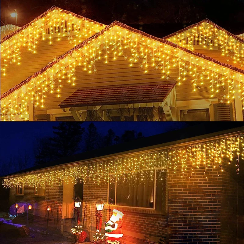 Guirnalda De Luc Led De Navidad Para Exterior, Luc De Hadas Para Jardín, Decoración De Boda, Fita, Adaptador De Seguridad De 24V, 50/30M, 8 Modos - AliExprs 39
